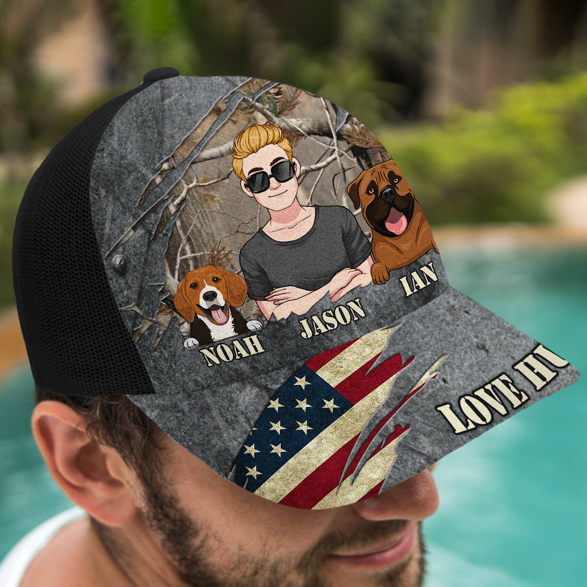 Passionné de chasse - Casquette de camionneur personnalisée pour la chasse