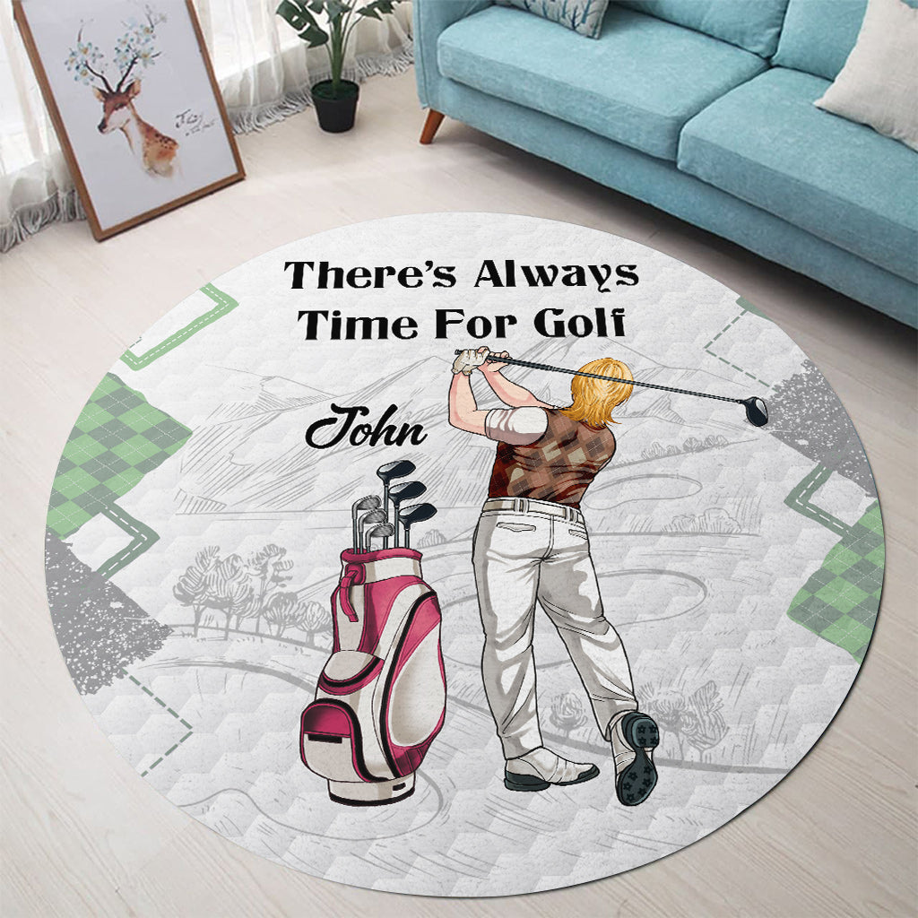 Il y a toujours du temps pour le golf - Tapis de golf personnalisé