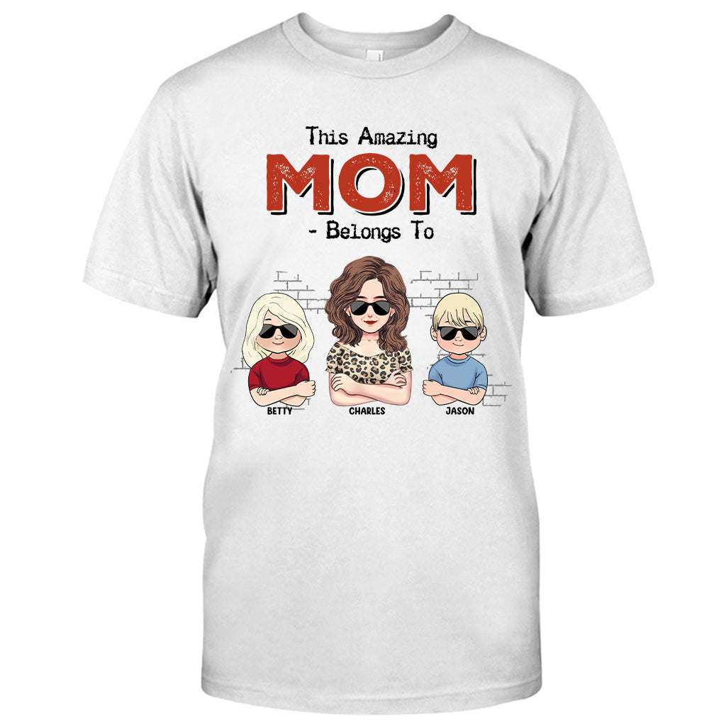 Ce papa extraordinaire appartient à - Cadeau pour papa, grand-père - T-shirt et sweat à capuche personnalisés