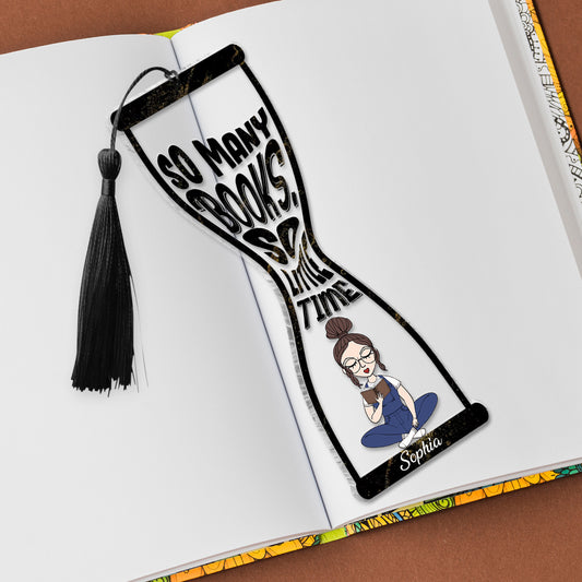 Tant de livres, si peu de temps - Marque-page de livre personnalisé