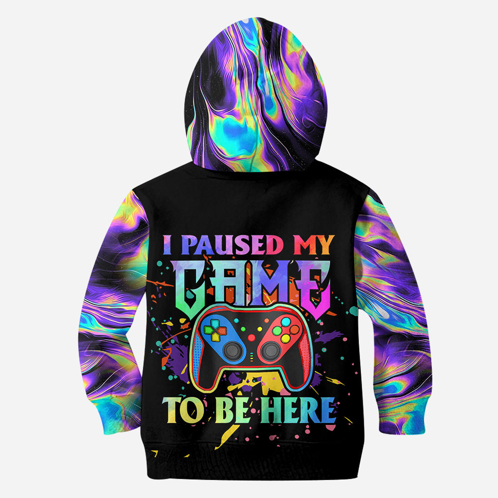 J'ai mis mon jeu en pause pour être ici - T-shirt personnalisé inspiré des jeux vidéo