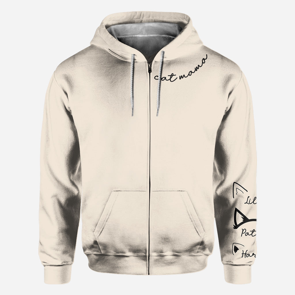 Maman Chat - T-shirt personnalisé avec motif chat