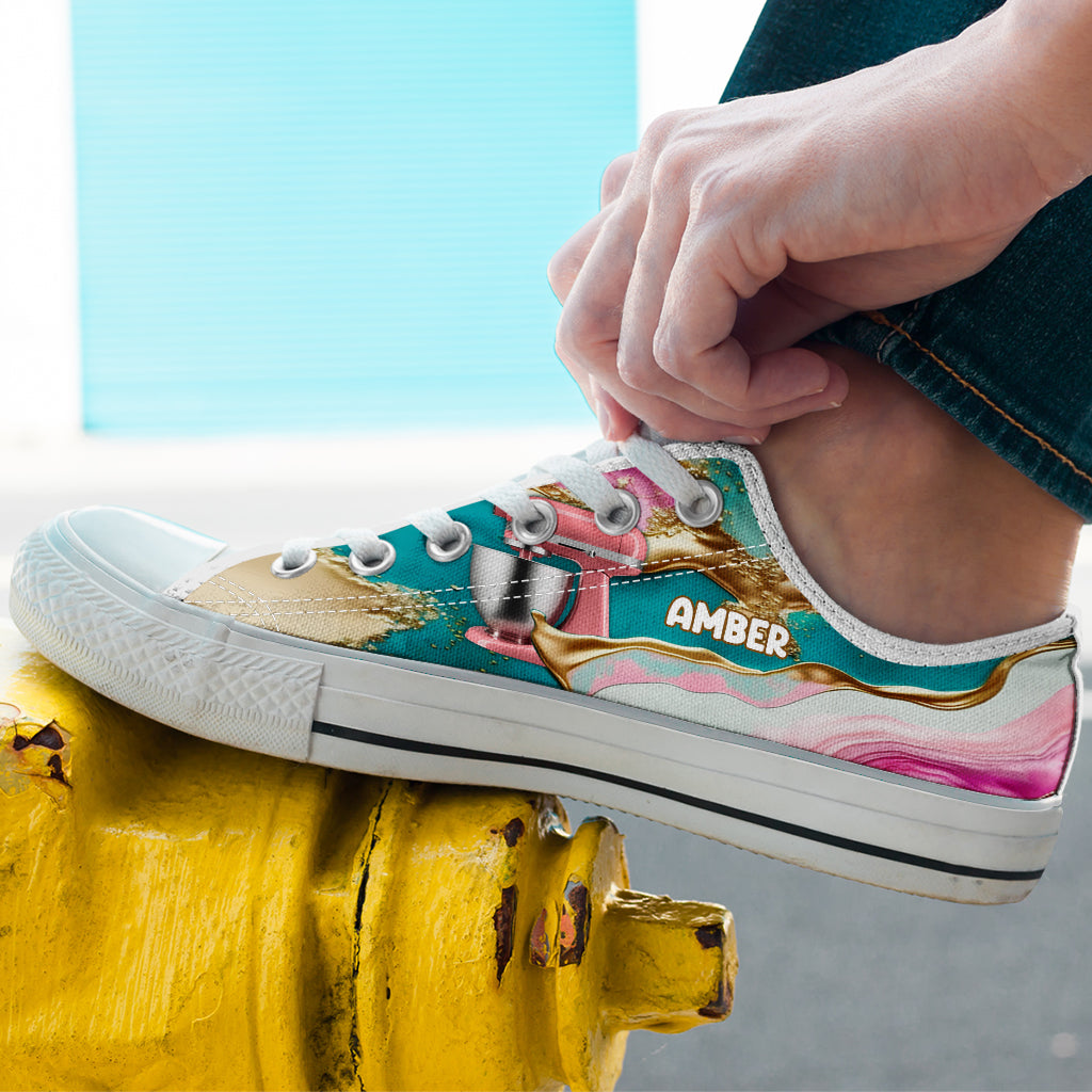 J'adore la pâtisserie - Chaussures basses personnalisées pour la pâtisserie