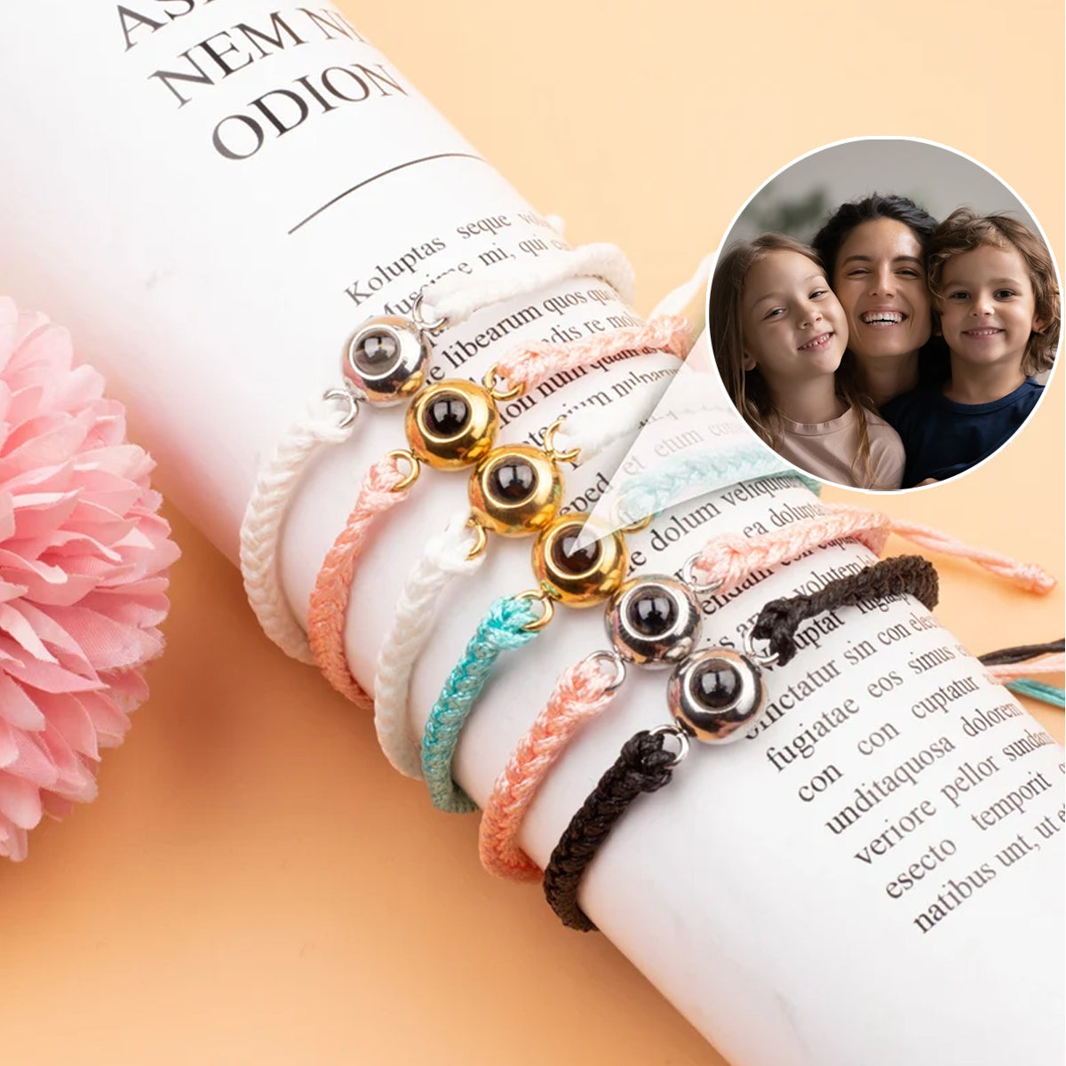 Best Mom Ever - Personalized Mother Projection Bracelet