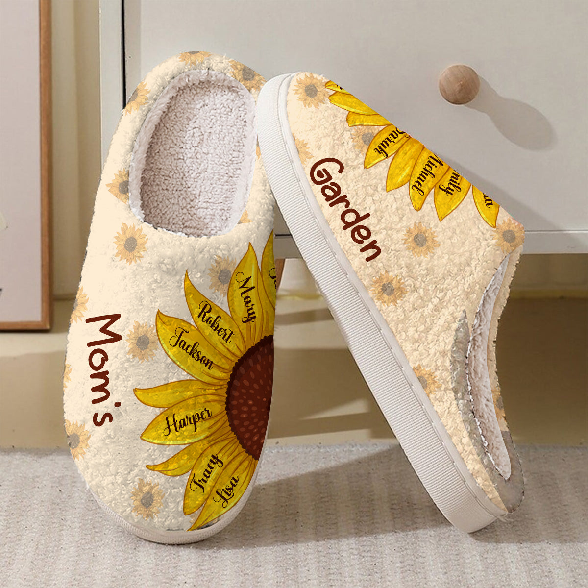 Grandma's Garden - Personalized Grandma Slippers