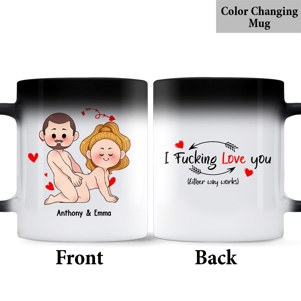 Je veux juste que tu sois heureux - Cadeau pour couple (mari, femme, petit ami, petite amie) - Mug personnalisé