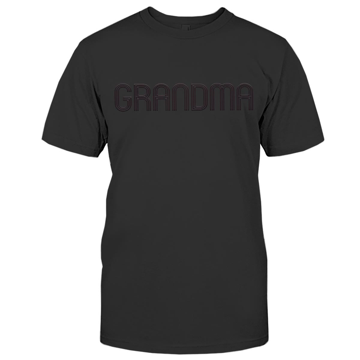 T-shirt brodé personnalisé avec nom pour grand-mère