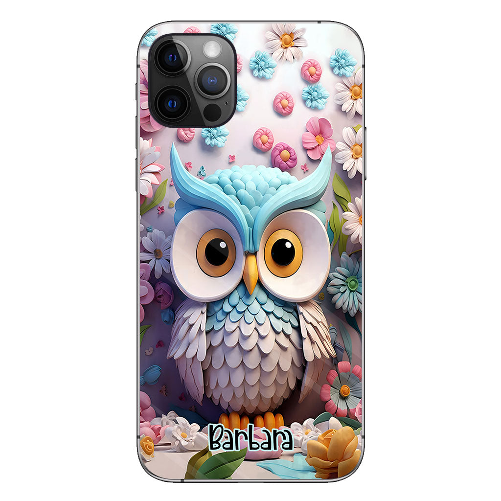Cool Owl - Personalized Owl Phone Case
