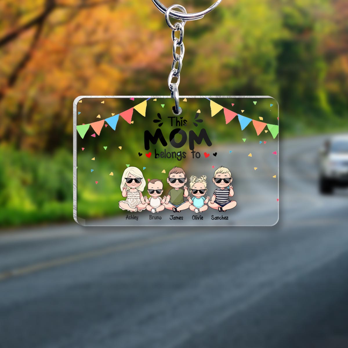 My Favorite People - Gift for grandpa, grandma, brother, sister, mom, dad, uncle, aunt - Personalized Keychain