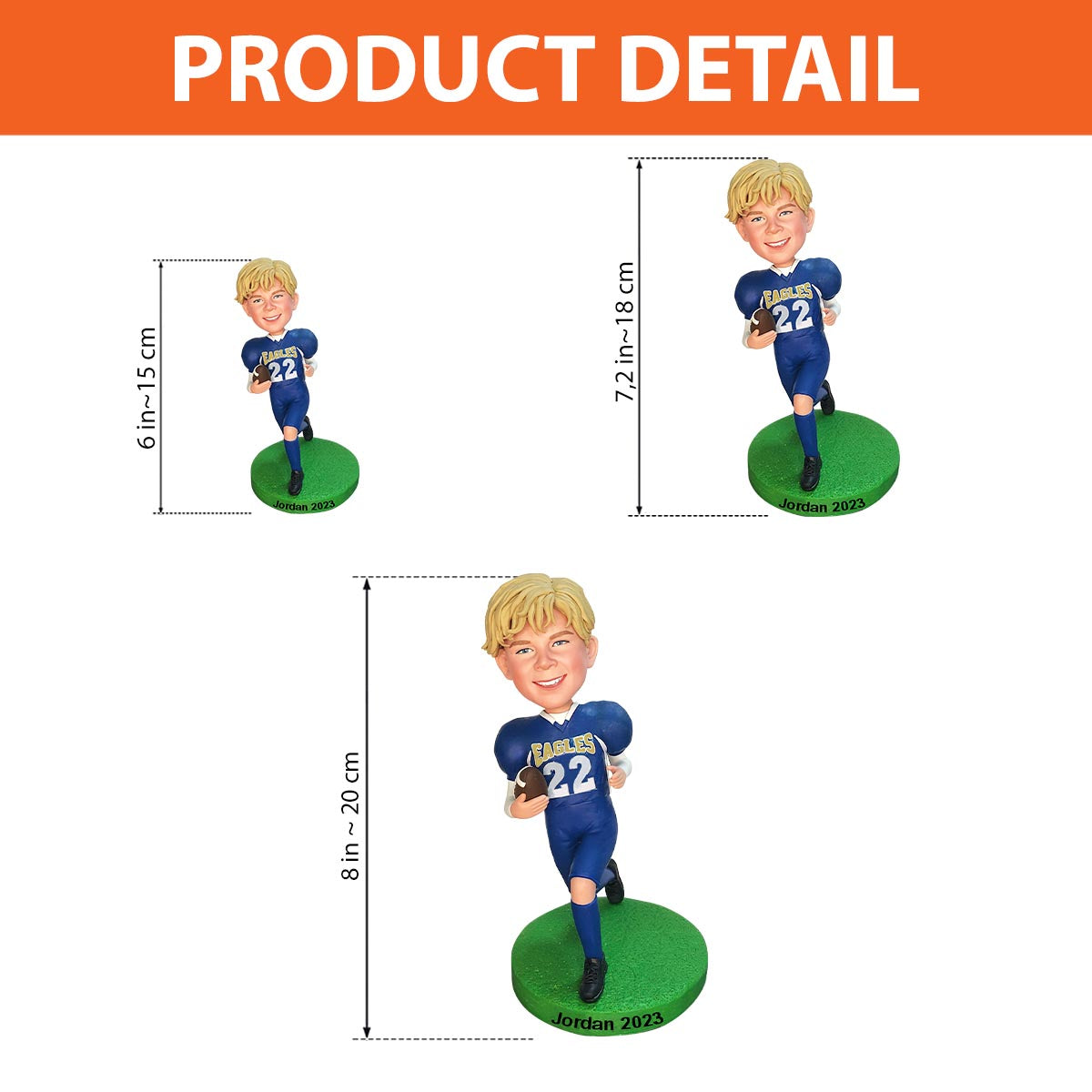C'est la saison ! - Figurine de football personnalisée à tête branlante