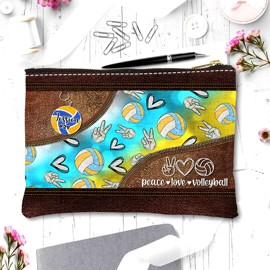 Volleyball Peace Love - Pochette de volley-ball personnalisée