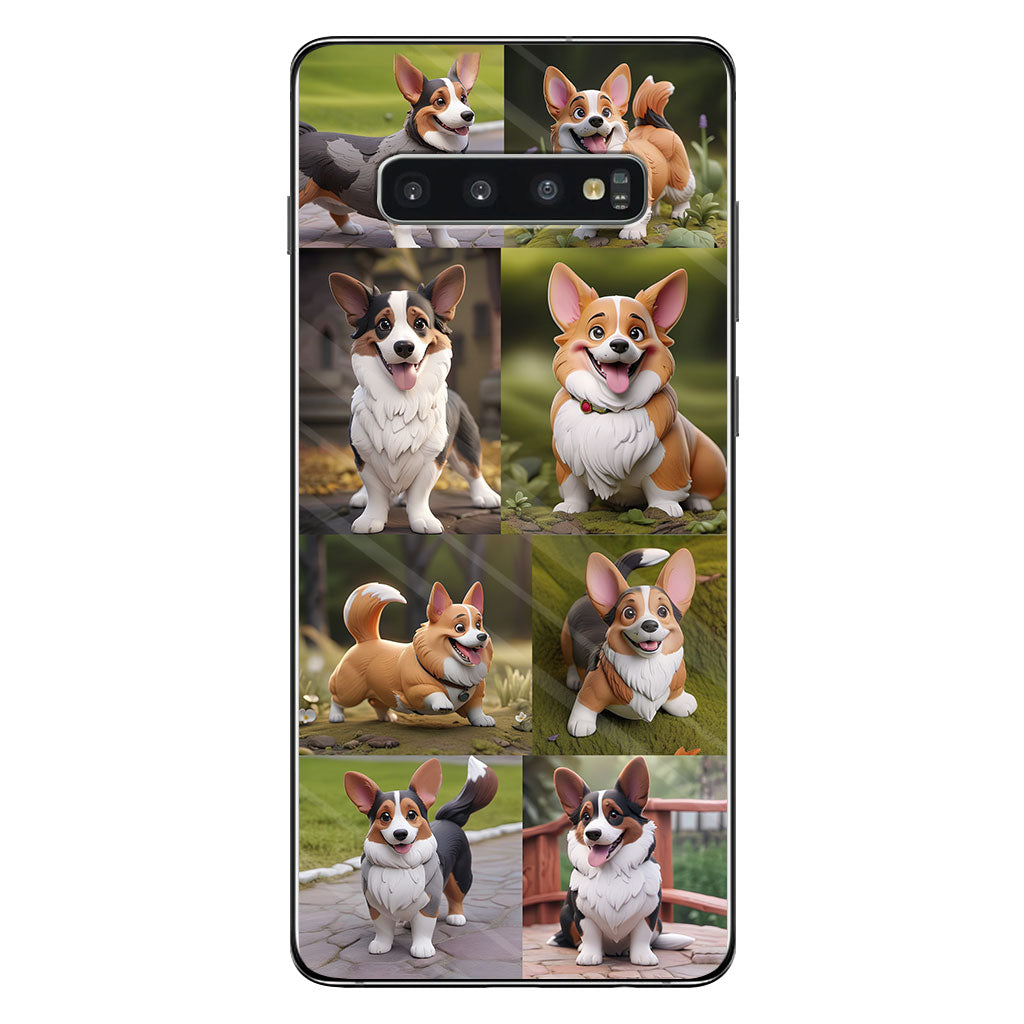 Collage de photos d'animaux de compagnie façon cartoon - Cadeau pour les amoureux des chiens et des chats - Coque de téléphone personnalisée
