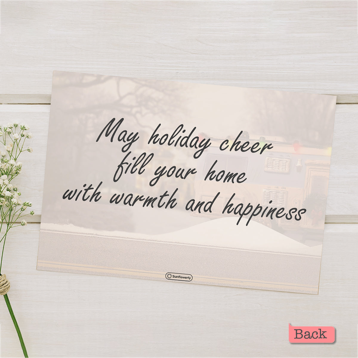 Joyeux Noël - Carte de vœux familiale personnalisée