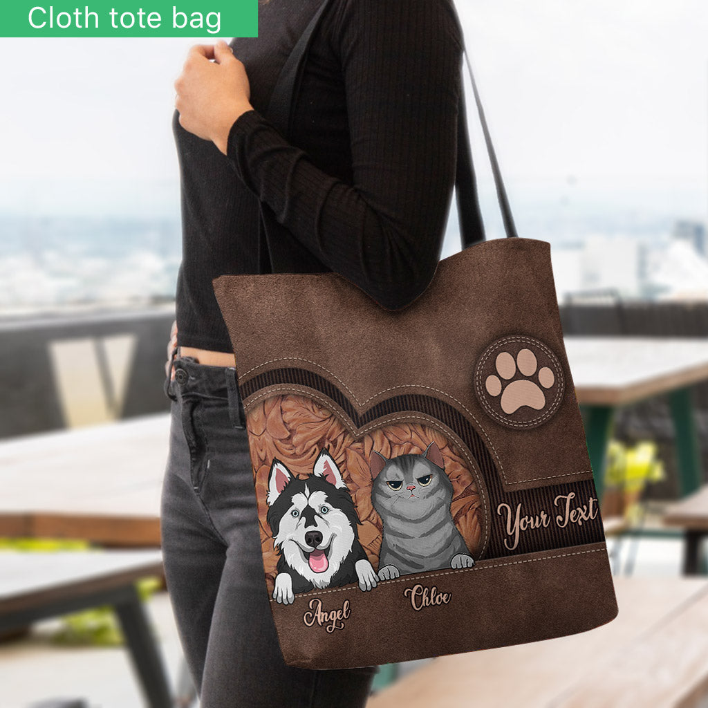 Casquette personnalisée pour chien et chat - Cadeau pour les amoureux des chiens et des chats - Sac fourre-tout personnalisé