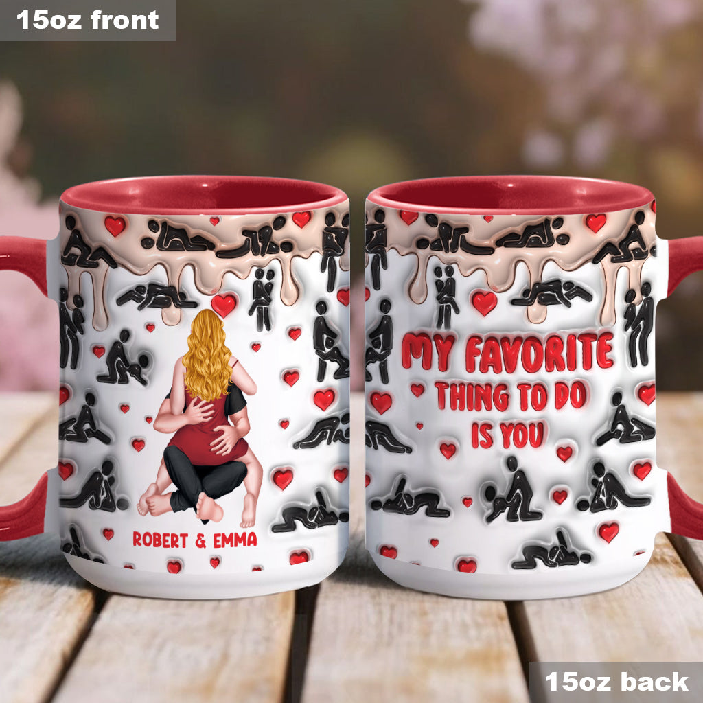 Ma chose préférée à faire, c'est toi - Mug personnalisé pour couple