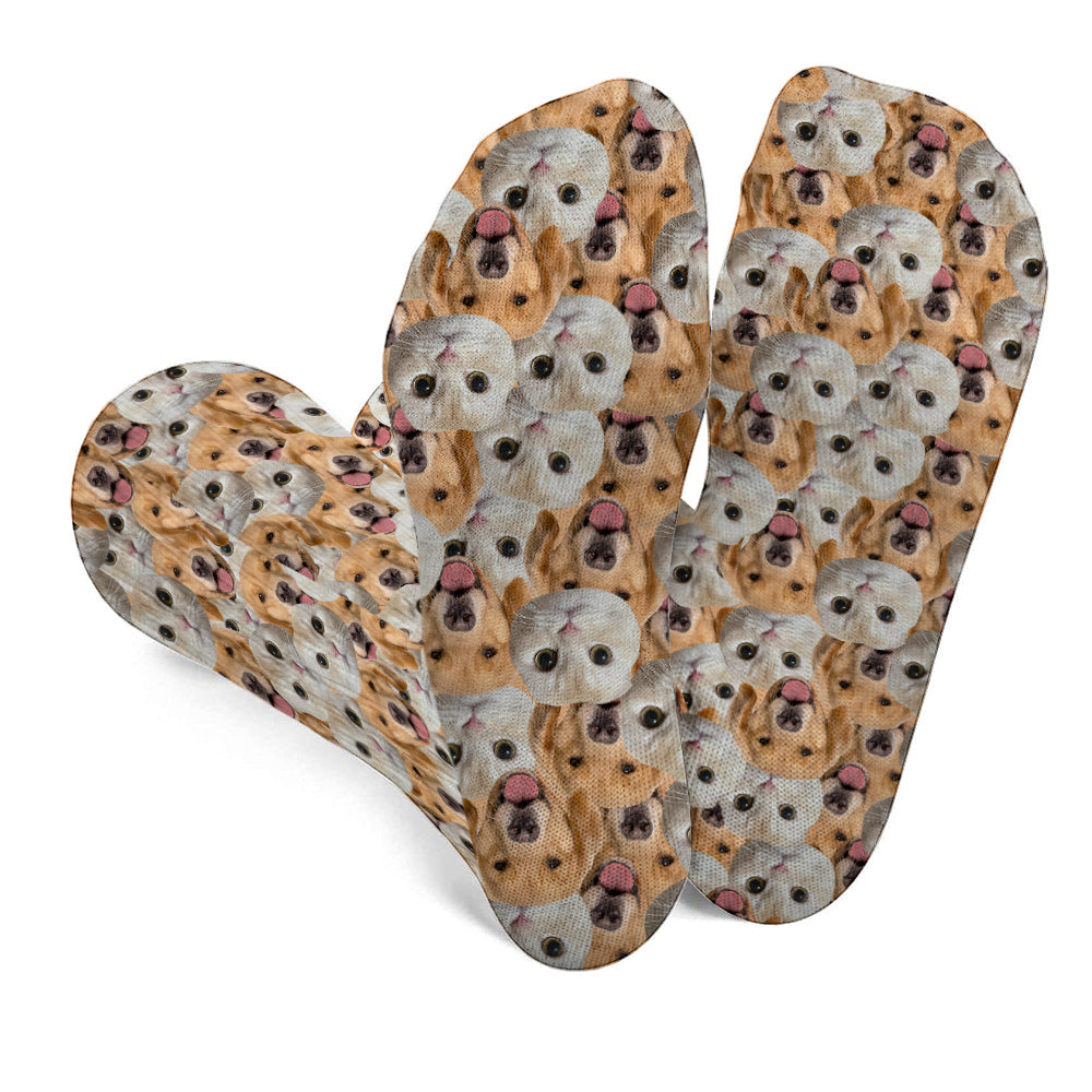 Chaussettes personnalisées pour chiens avec motif imprimé - Chaussettes personnalisées pour chiens