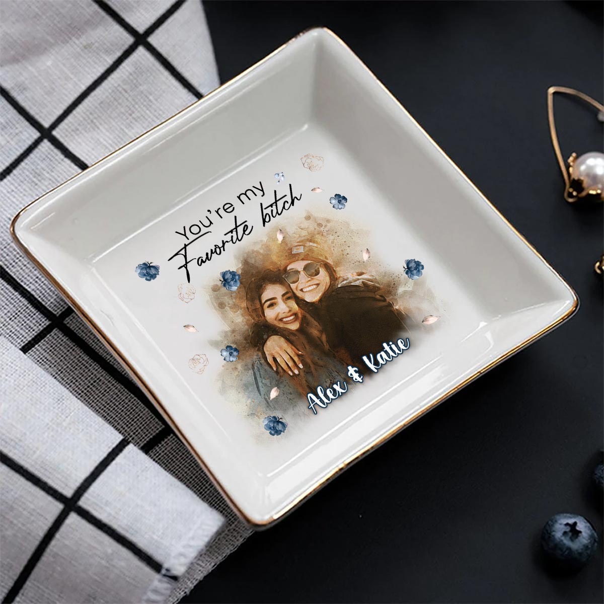 Tu es ma préférée - Porte-bijoux personnalisé pour meilleure amie