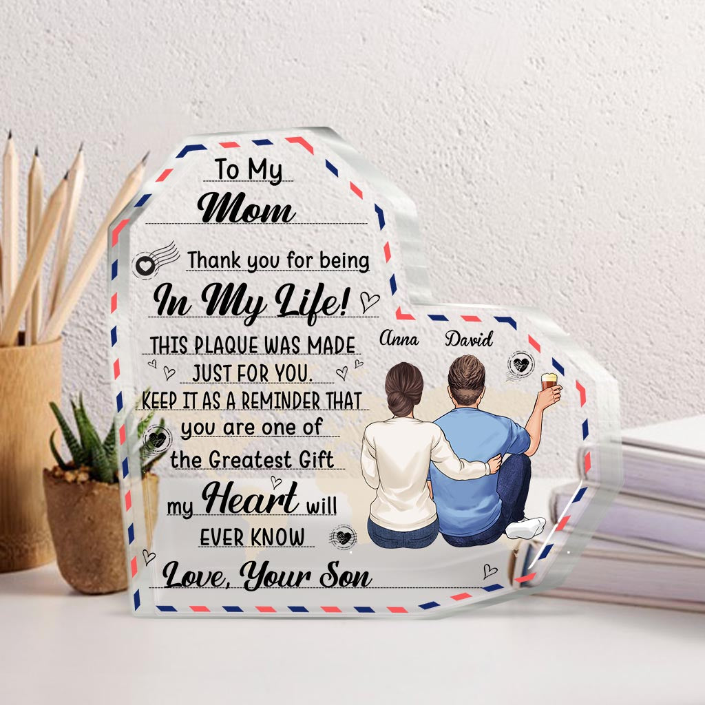 À ma grand-mère - Cadeau pour maman, grand-mère, tante - Plaque acrylique personnalisée sur mesure