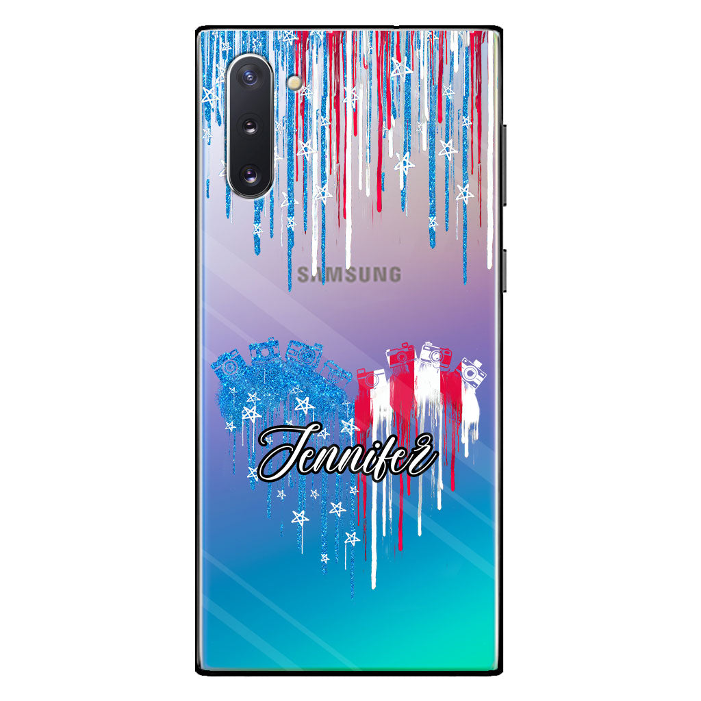 Passion pour la photographie - Coque de téléphone transparente personnalisée avec photo