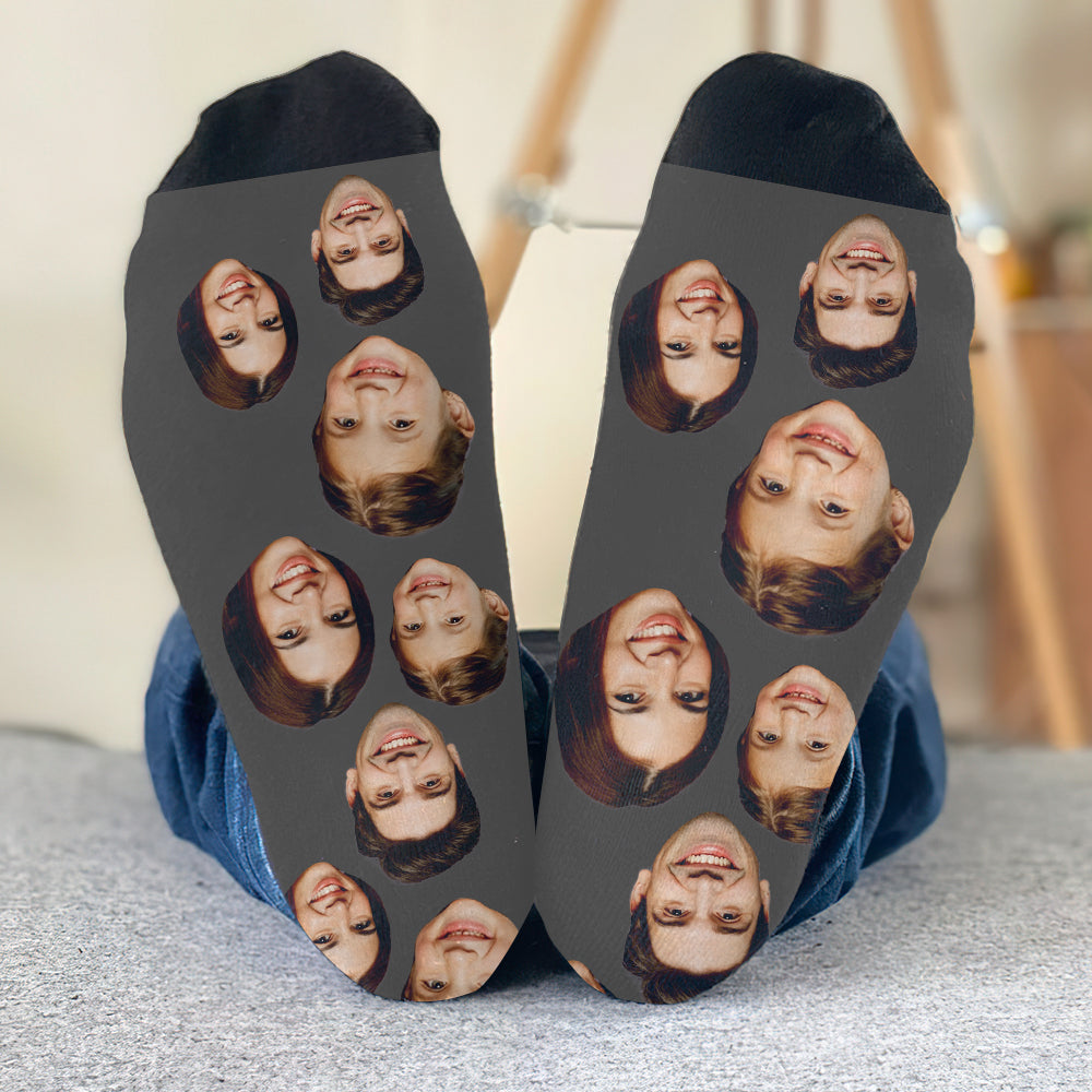 Chaussettes personnalisées pour toute la famille - Face personnalisée