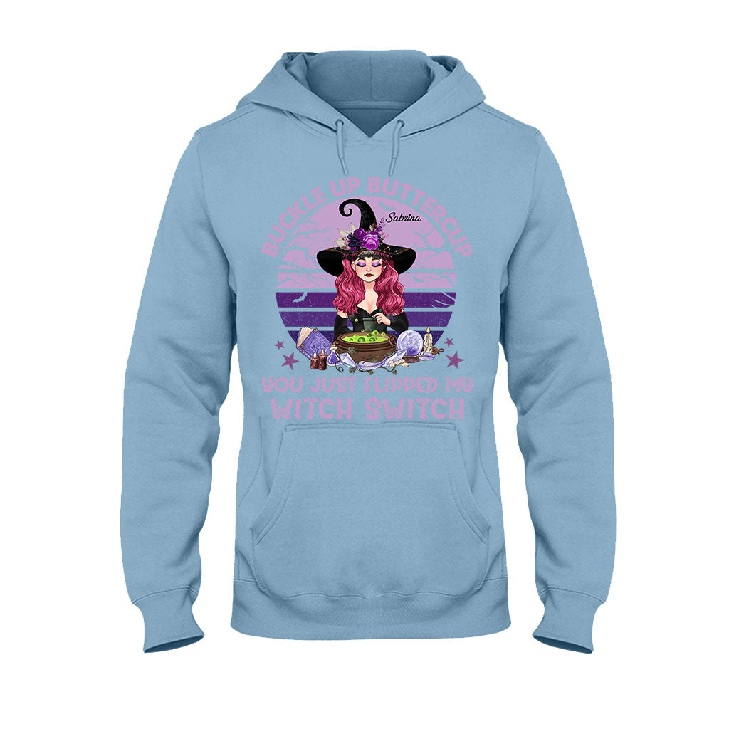 Buckle Up Buttercup - Personalized Witch T-shirt & Hoodie