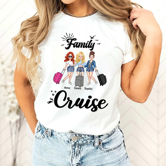 Équipe Croisière - Cadeau croisière pour amie, maman, sœur, fille - T-shirt et sweat à capuche personnalisés