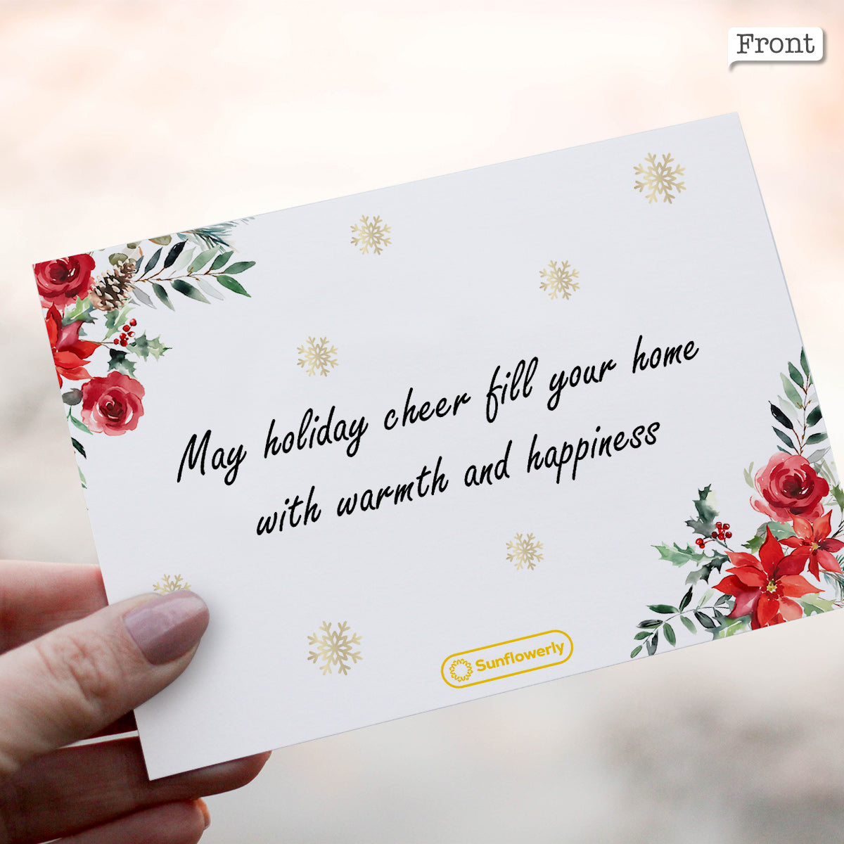 Merry Christmas - Personalized Family Greeting Card