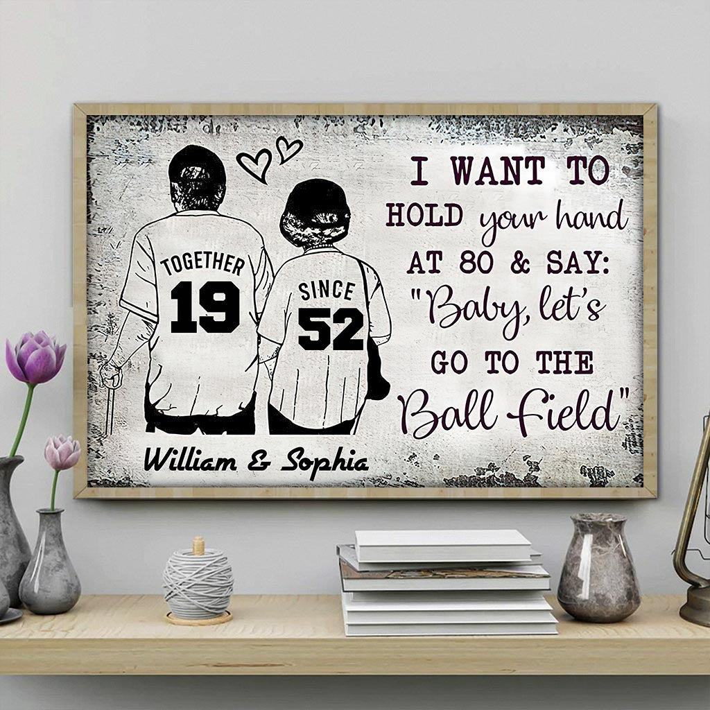 Baseball Together Since - Personalized Baseball Canvas And Poster