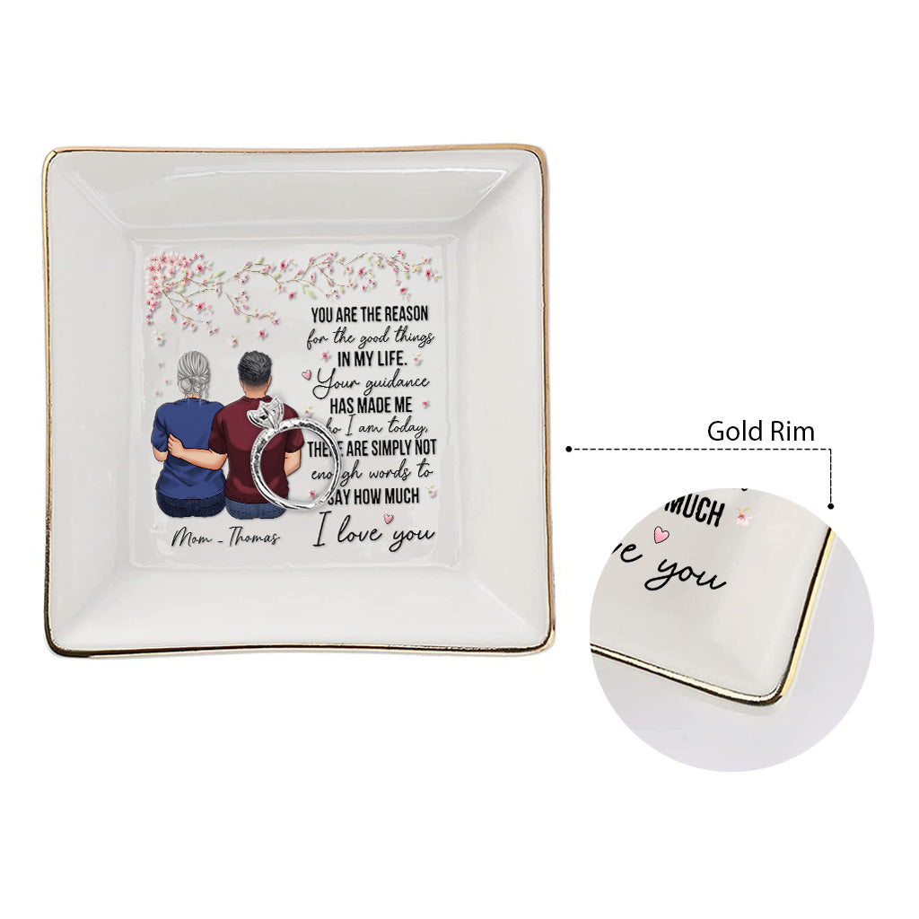 Tu es la raison - Cadeau pour maman, grand-mère - Porte-bijoux personnalisé