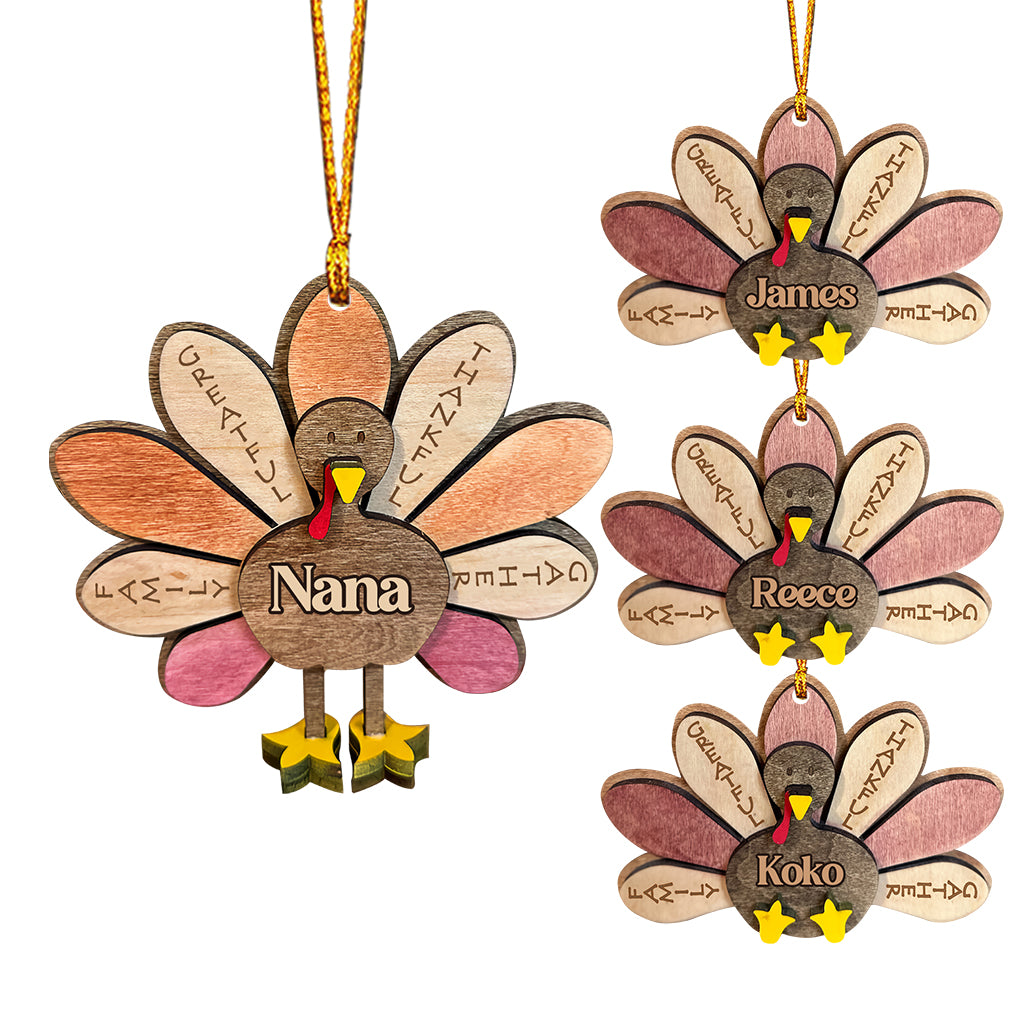 Thankful Grandma - Gift for grandma - Personalized Ornament