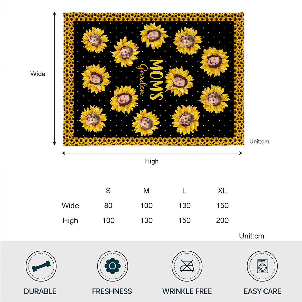 Tu es mon rayon de soleil - Cadeau pour grand-mère, maman - Couverture personnalisée