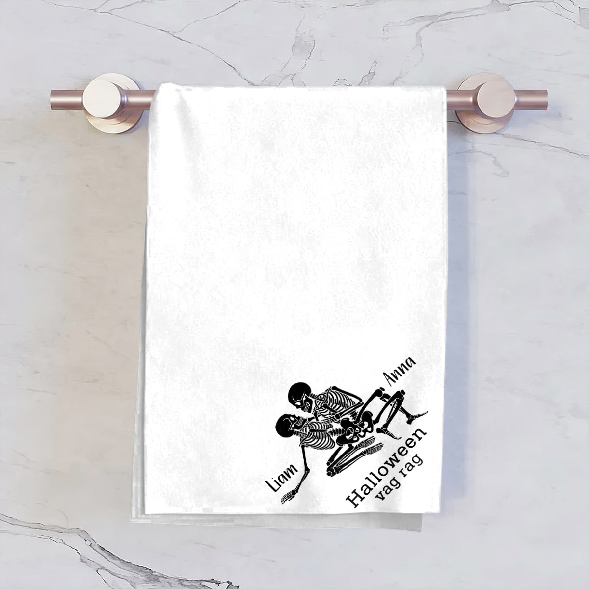 Halloween Rag - Personalized Couple Towel