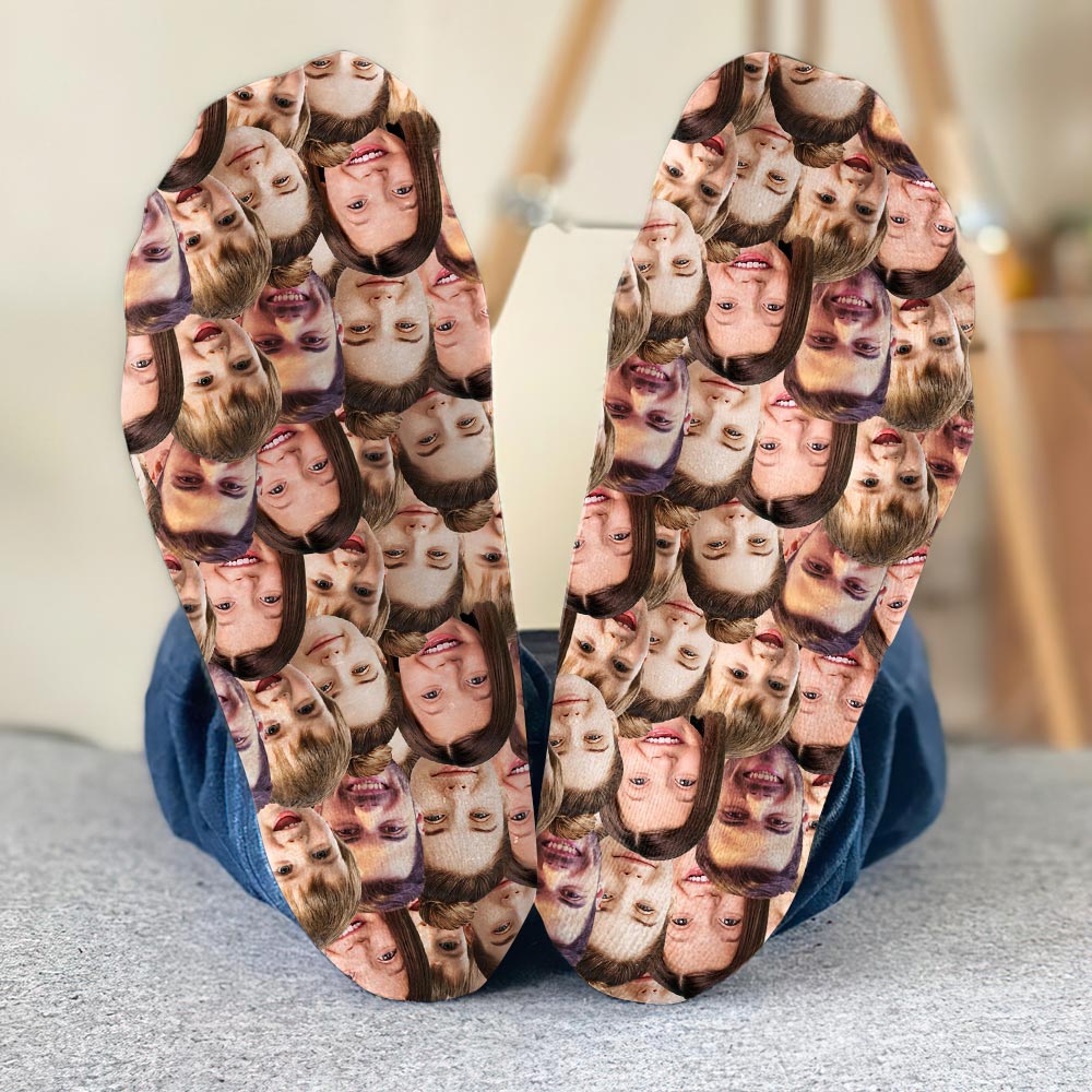Chaussettes personnalisées pour toute la famille avec motif imprimé personnalisable