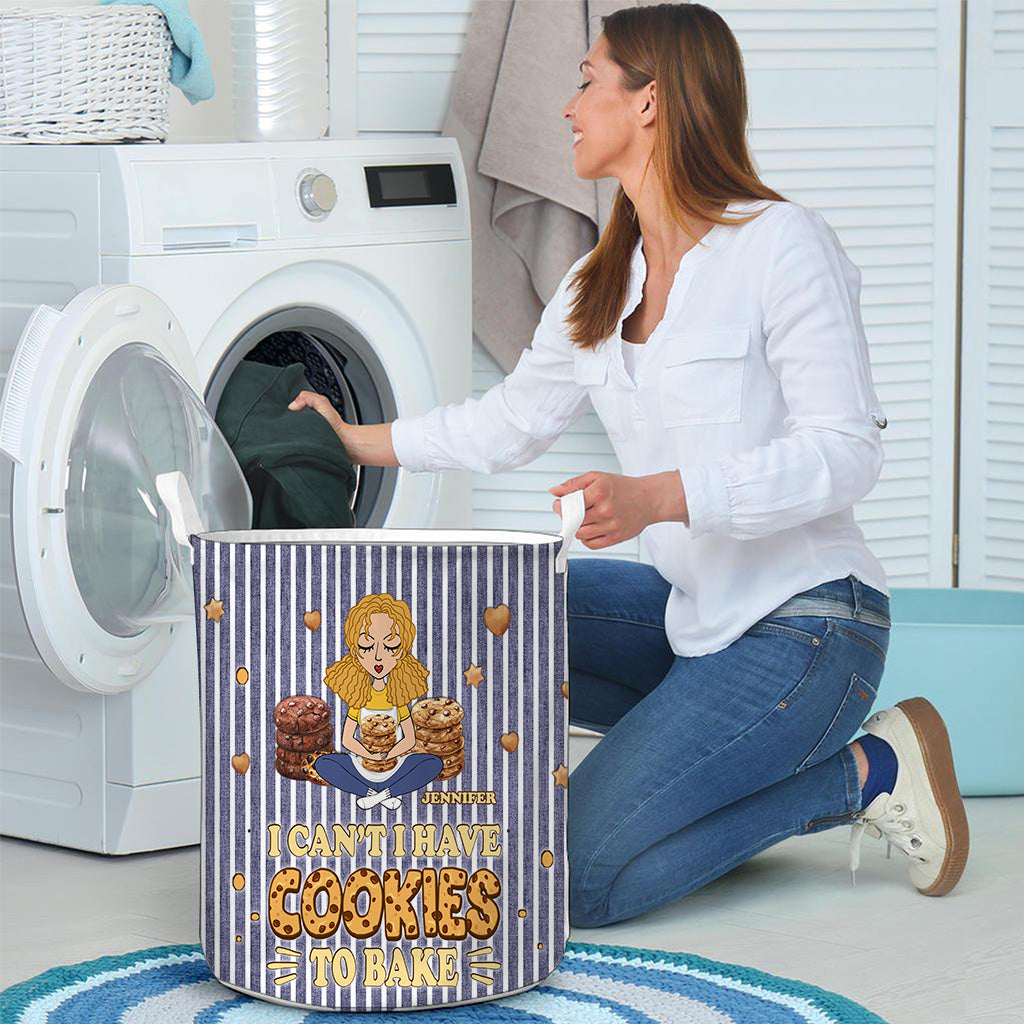Je ne peux pas, j'ai des biscuits à faire cuire ! - Panier de rangement personnalisé pour la pâtisserie
