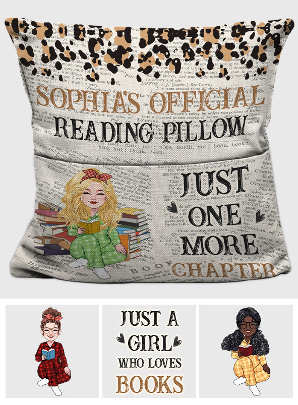 Juste un chapitre de plus - Coussin de poche personnalisé pour livre