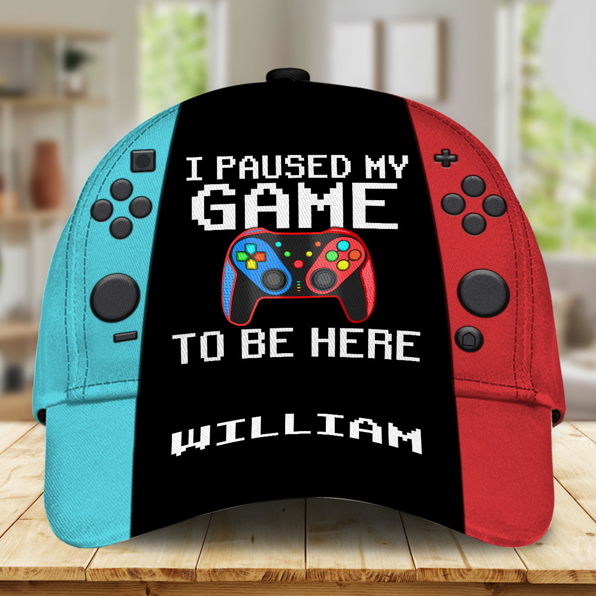 J'ai mis mon jeu en pause pour être ici - Casquette personnalisée de jeu vidéo classique