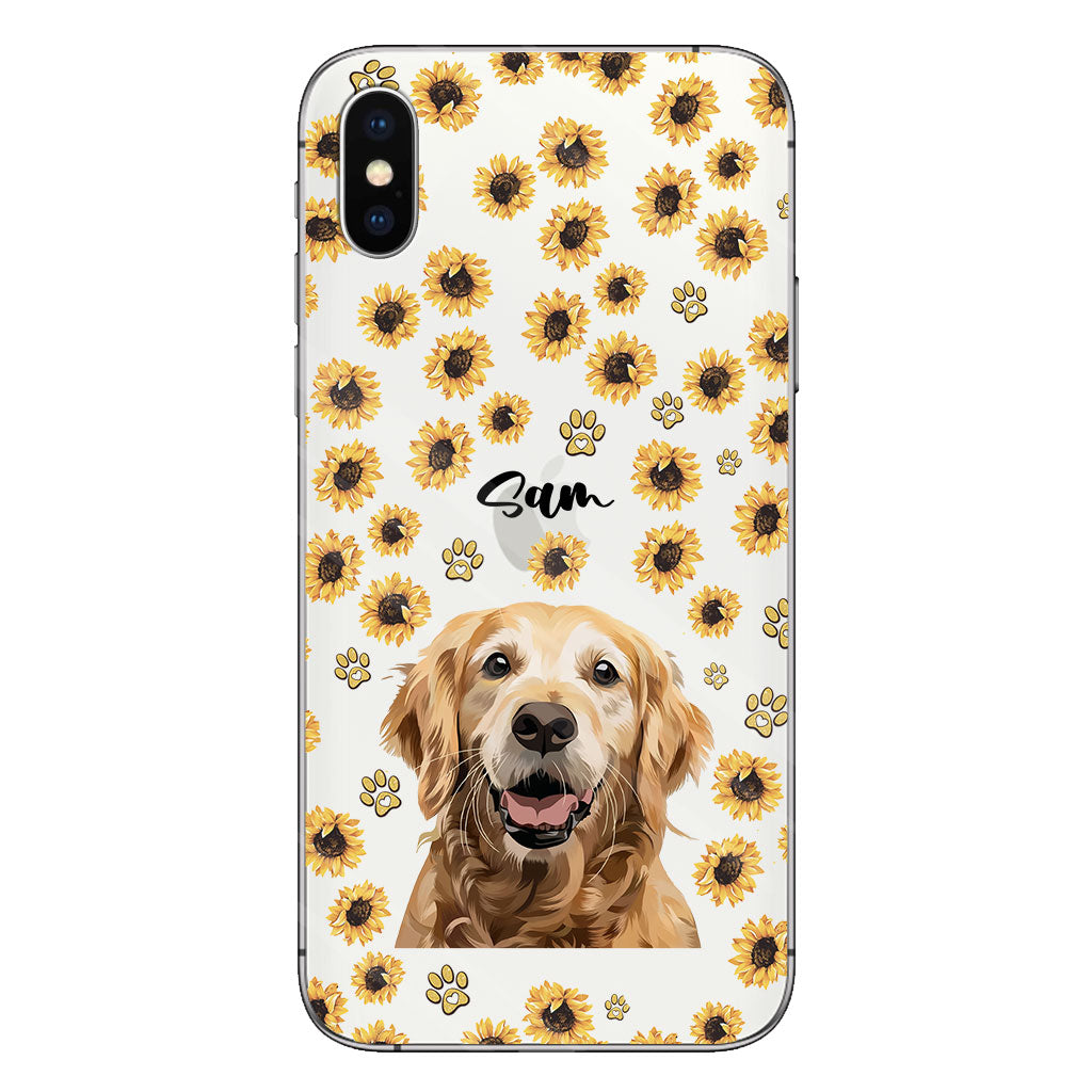 Tu es mon rayon de soleil - Coque de téléphone transparente personnalisée pour chien