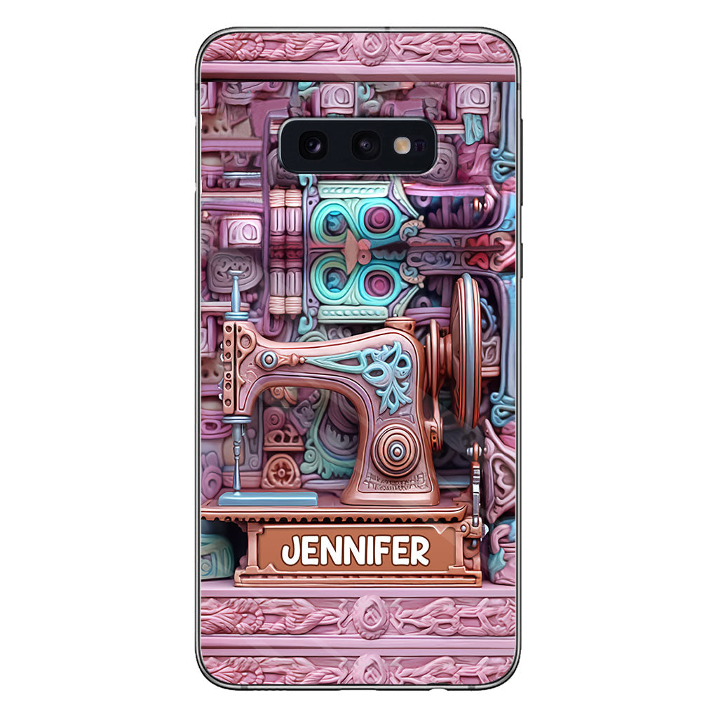 Passionnée de couture - Étui de téléphone personnalisé sur le thème de la couture