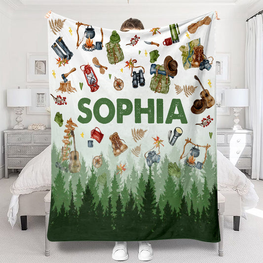 Love Camping - Personalized Camping Blanket