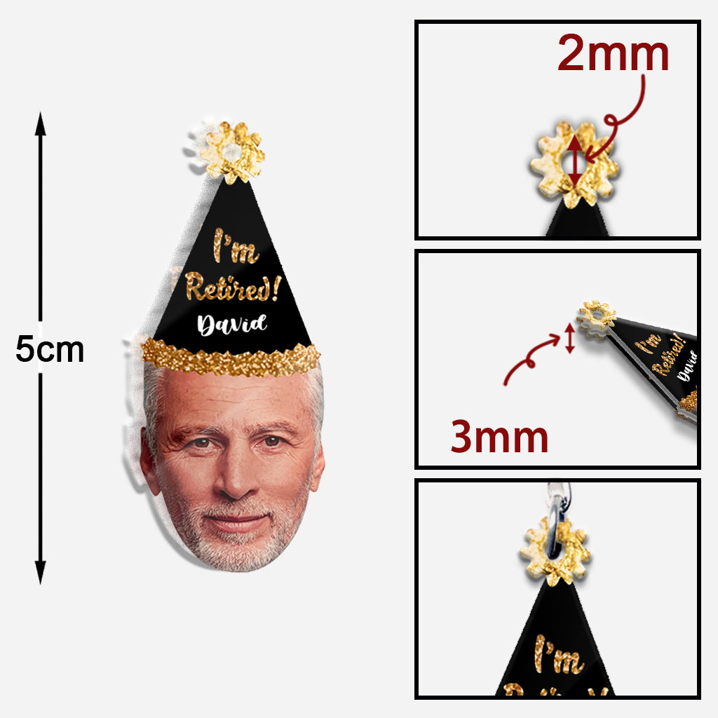 La légende a pris sa retraite ! - Porte-clés personnalisé « Retraité »