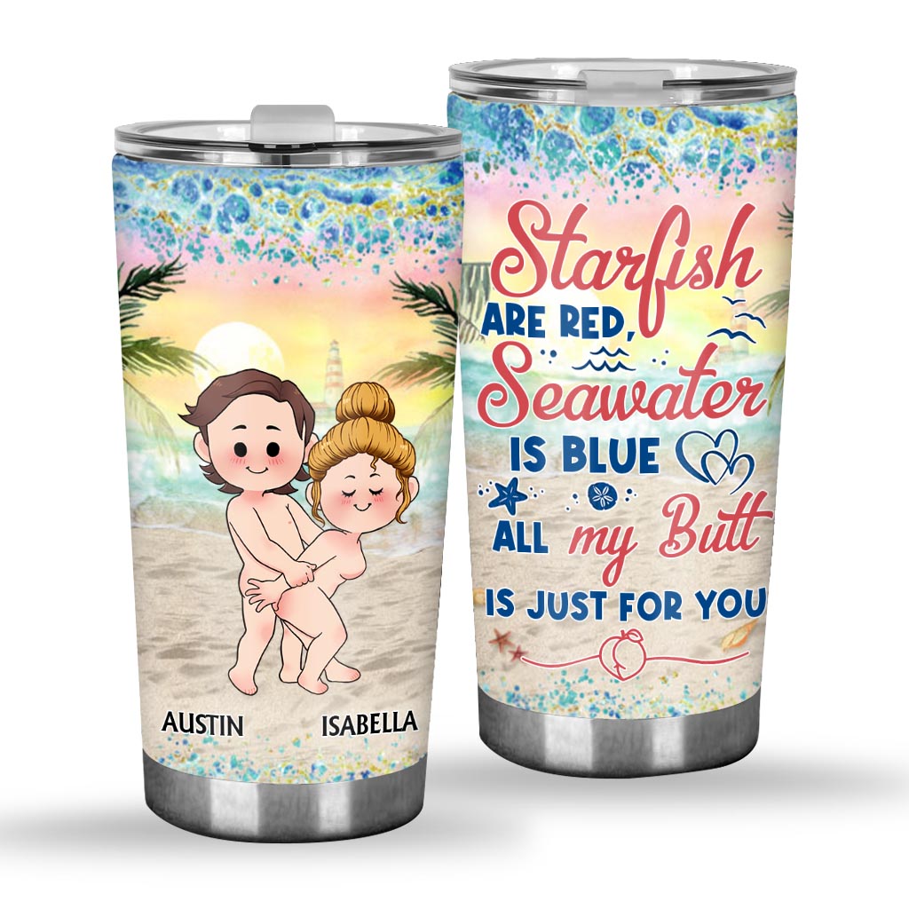 Just For You - Personalized Couple Tumbler