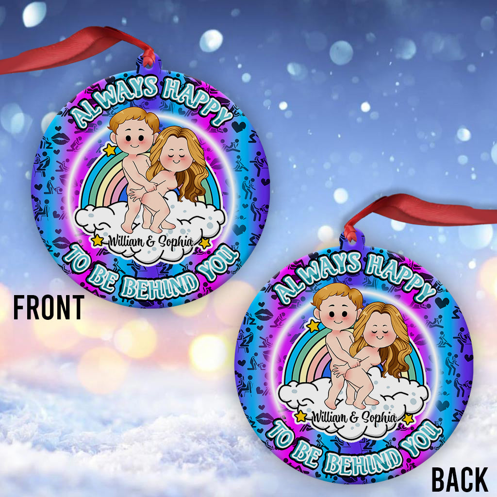 Toujours heureux d'être à tes côtés - cadeau pour petit ami, petite amie - Ornement personnalisé