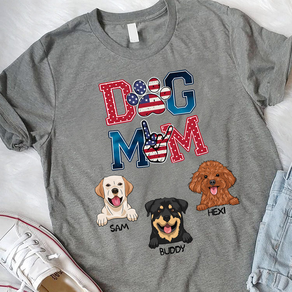 Maman de chien américaine - T-shirt et sweat à capuche personnalisés pour chien