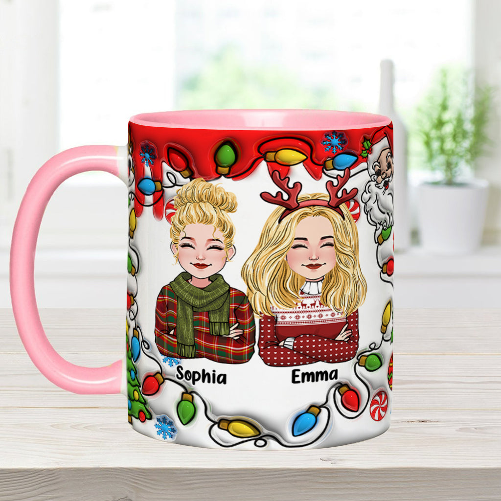 Coworkers Are Like Christmas Lights - Personalized Colleague Accent Mug