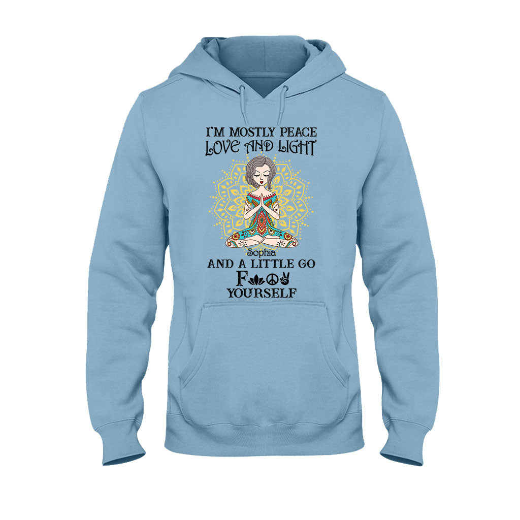 Je suis avant tout paix, amour et lumière - T-shirt et sweat à capuche de yoga personnalisés