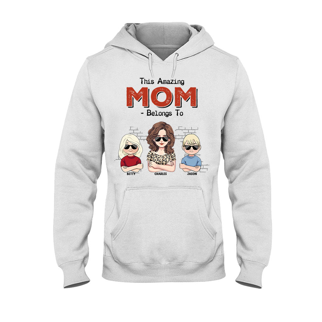 Ce papa extraordinaire appartient à - Cadeau pour papa, grand-père - T-shirt et sweat à capuche personnalisés