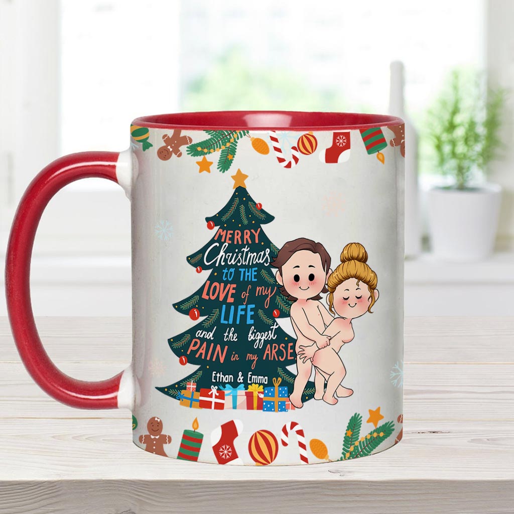 Joyeux Noël à l'amour de ma vie - Mug personnalisé pour couple