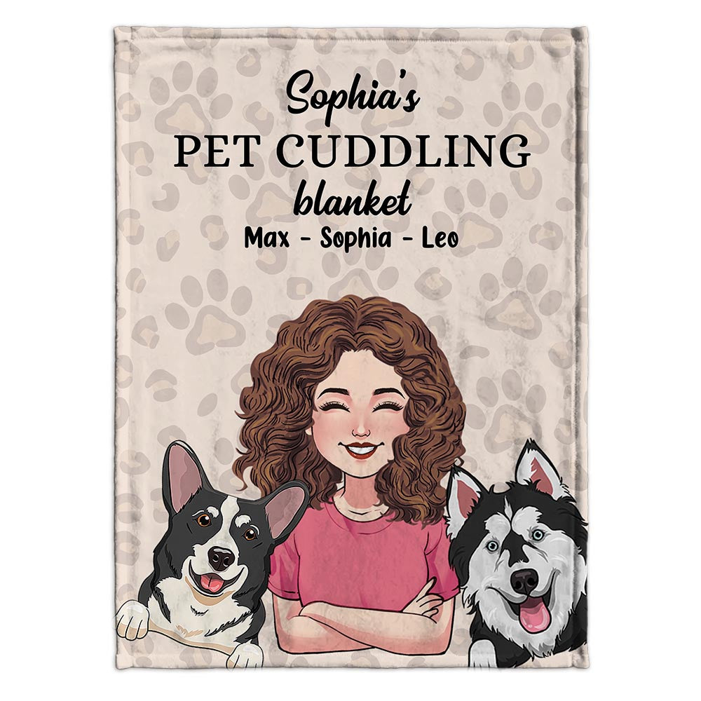 Couverture douillette pour animaux - Cadeau pour amoureux des chats - Couverture personnalisée