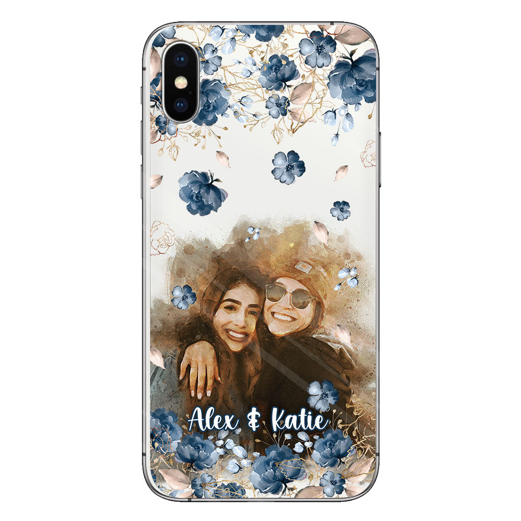 Bestie Matching Phone Case - Personalized Bestie Clear Phone Case