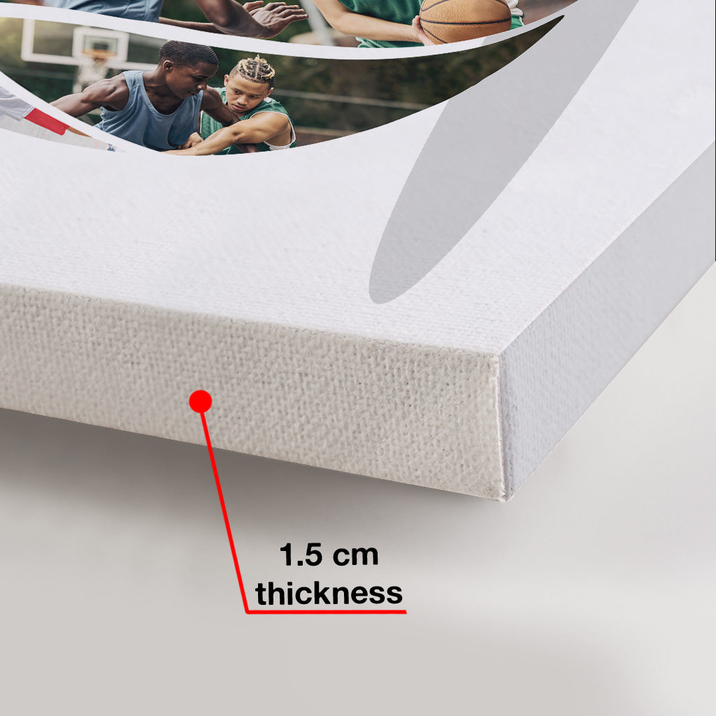 Passionné de basketball ? Toile et affiche personnalisées sur le thème du basketball.